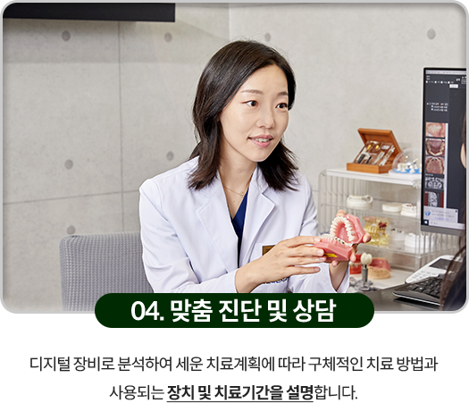 04)-맞춤-진단-및-상담-디지털-장비로-분석하여-세운-치료계획에-따라-구체적인-치료-방법과-사용되는-장치-및-치료기간을-설명합니다