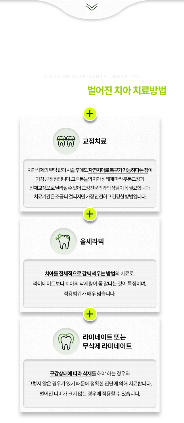교정치료,-올세라믹,-라미네이트-또는-무삭제-라미네이트